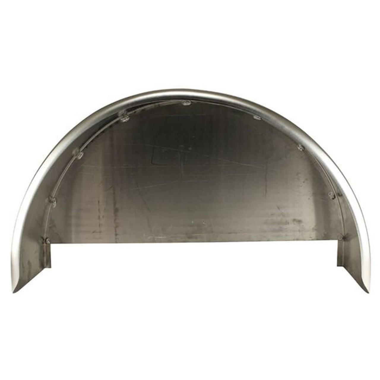 2 Pack - 32x10.75" Single Axle Smooth Aluminum Trailer Fenders with Back Plates