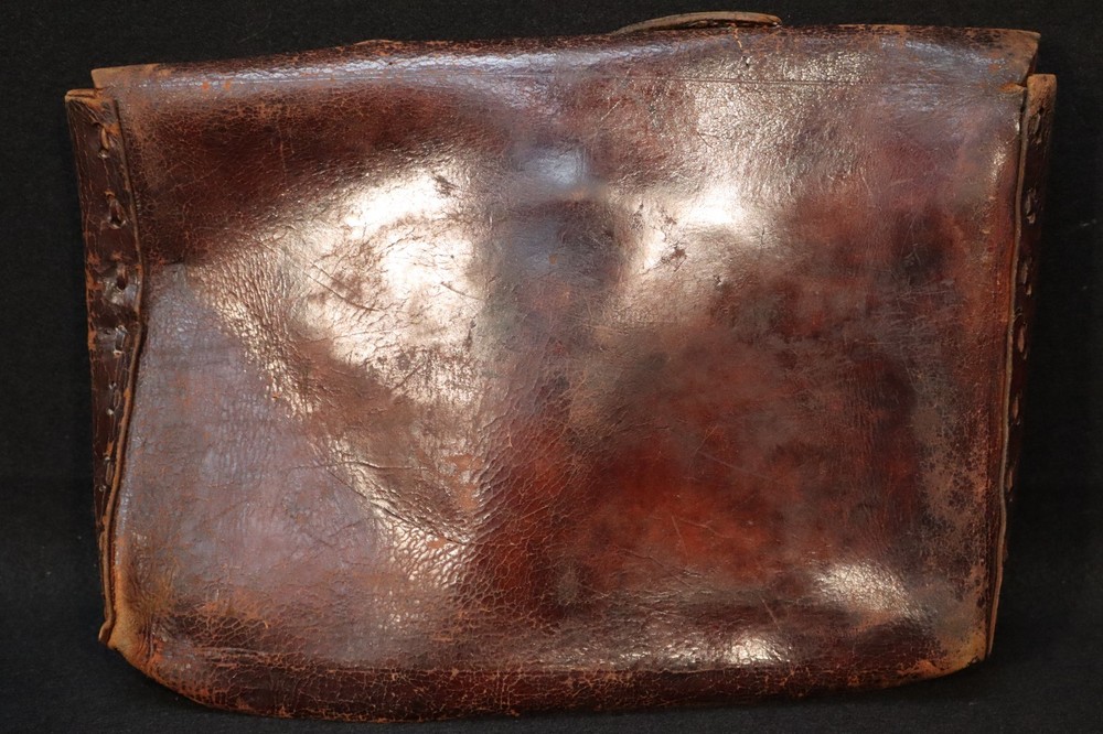 Original WWII British Army Dispatch Riders Briefcase Belfast Dated Maker Marked