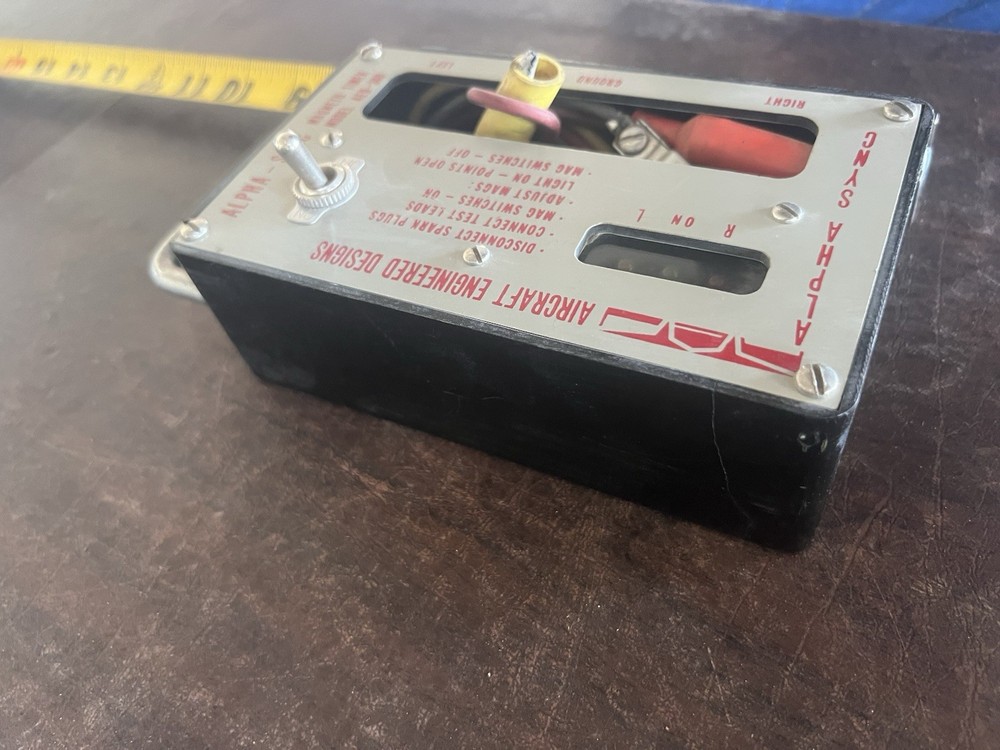 AED Alpha-Sync Magneto Timer Model AED-360 Aircraft Engine Timing Tool w/ Leads