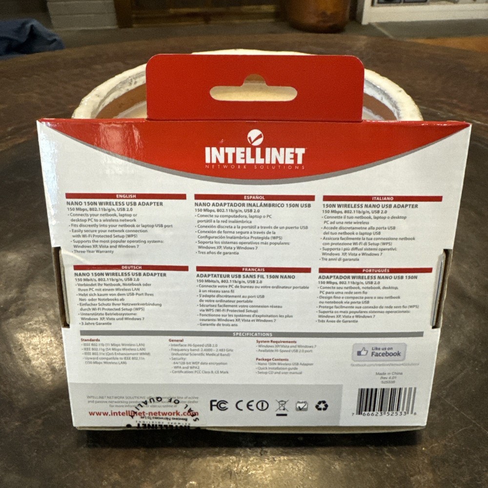 Intellinet 150N Nano Wireless USB Adapter