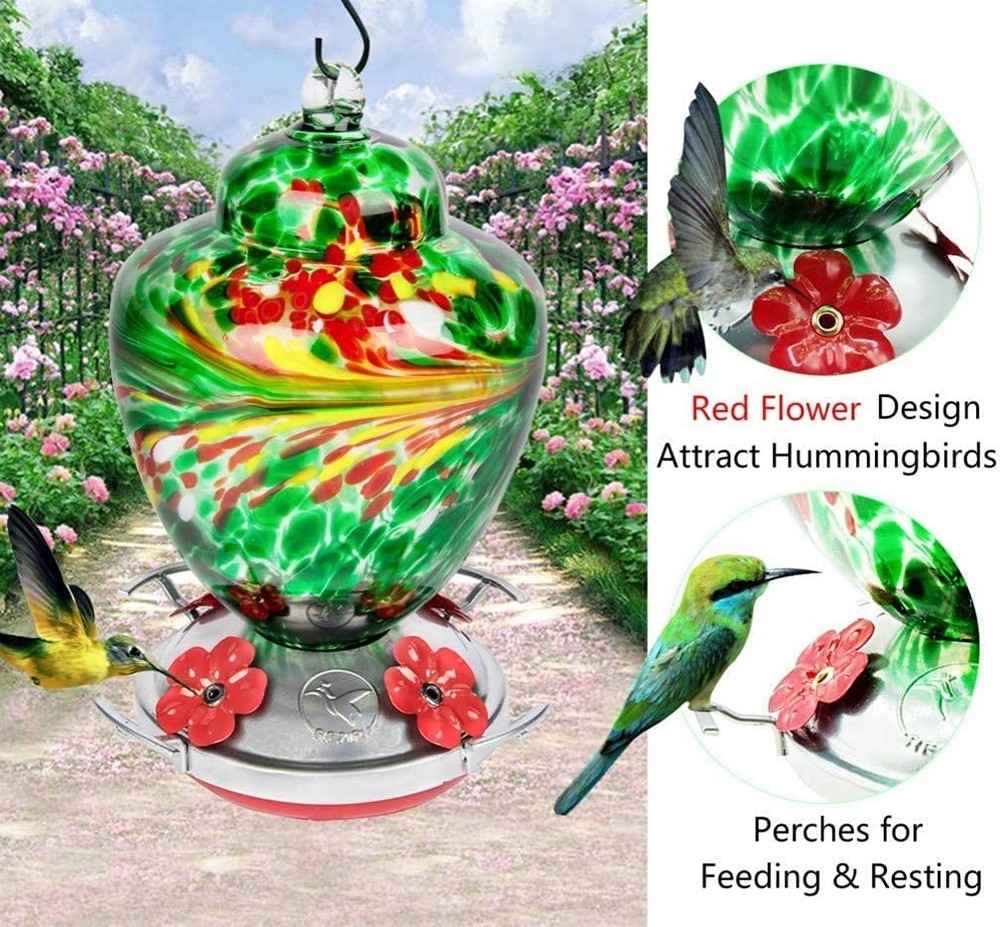 REZIPO Hummingbird Feeder Bottom Base Replacement Accessory Red