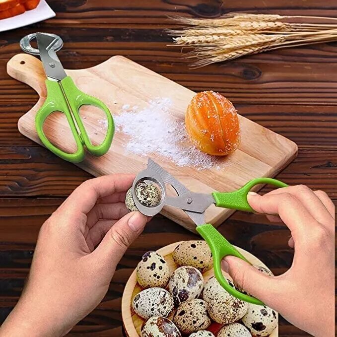 Stainless Steel Quail Egg Scissors Eggshell Opening Divider Scissors Lot