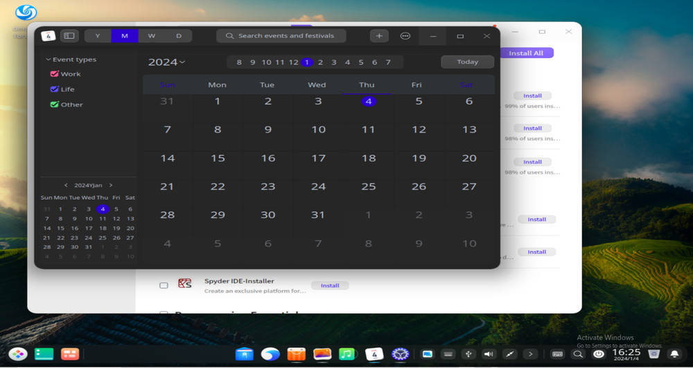 Deepin Desktop 25 Alpha Bootable USB | Live & Installer | 64-Bit UEFI/Legacy