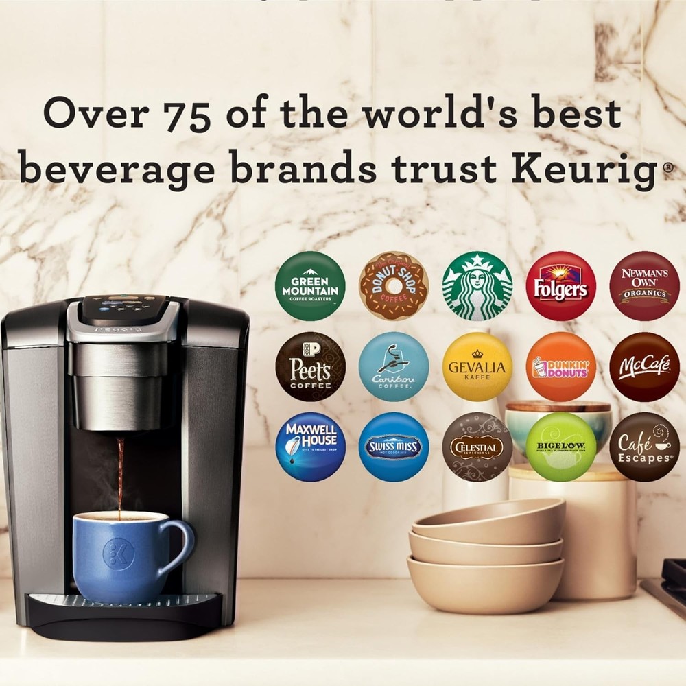 Versatile K-Elite Single Serve K-Cup Coffee Maker - Customizable Brew Experience