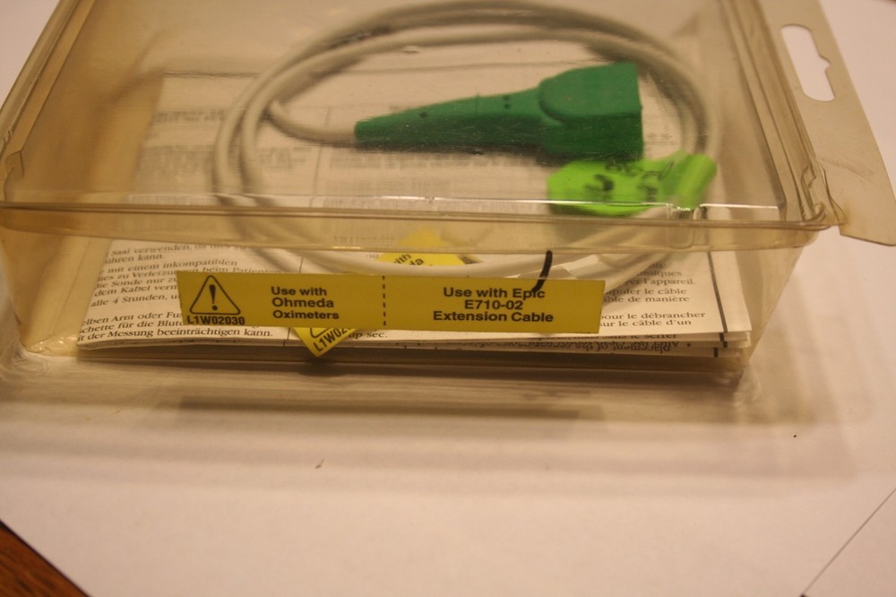 Ohmeda Oximeter Cable, For Use With Epic E710-02 Extension Cable