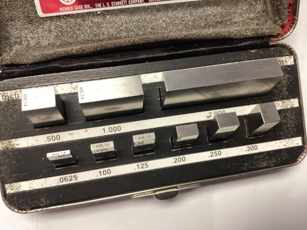Starrett Gage blocks mini Inch set