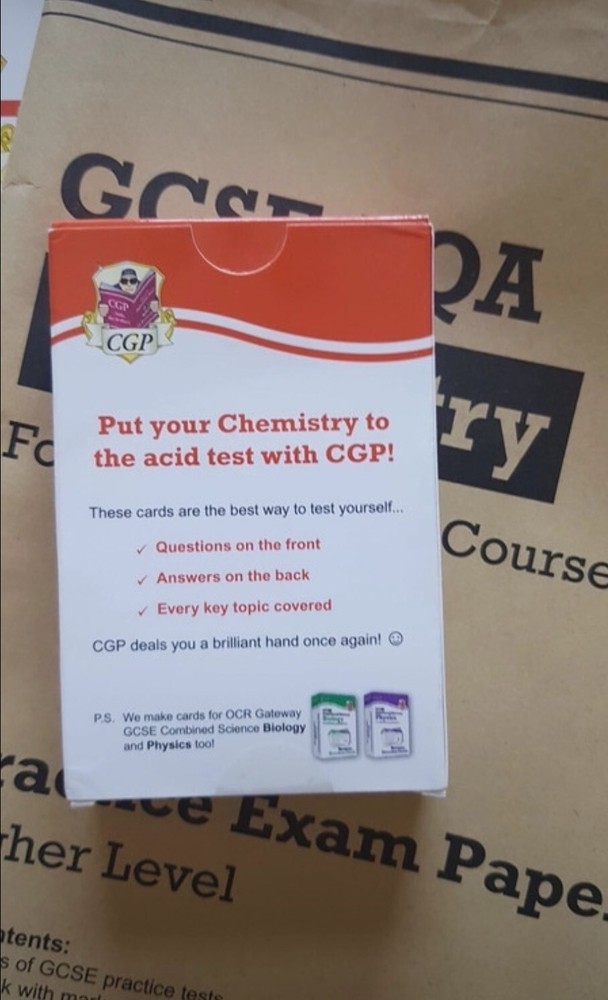 AQA OCR GCSE Chemistry CGP bundle- revision guide, exam practice workbook