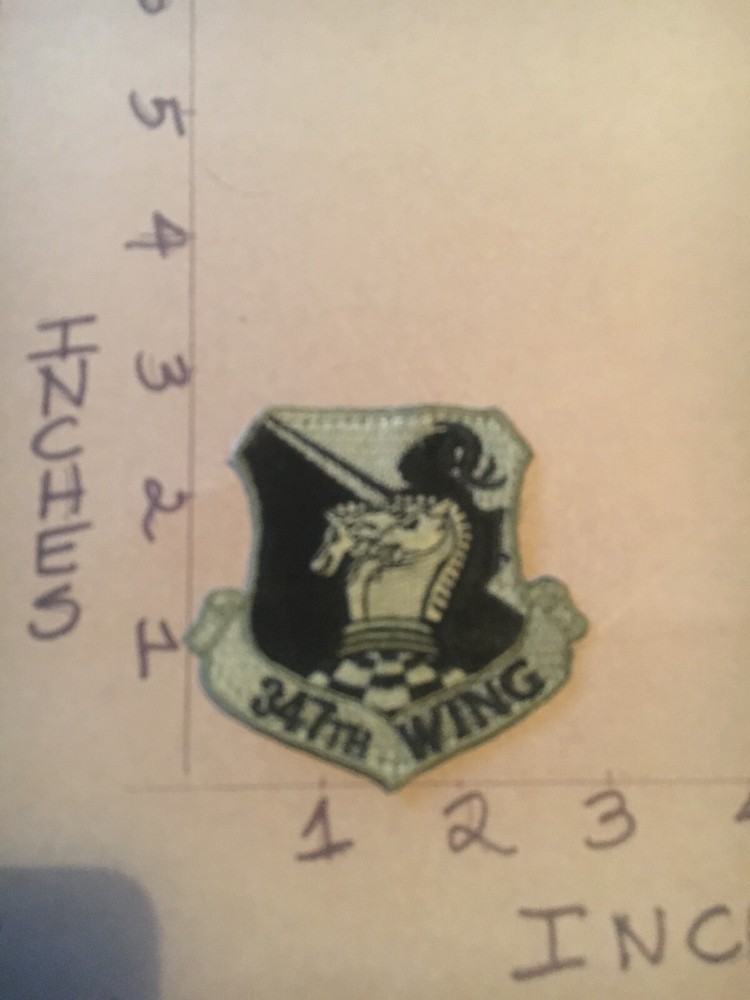 USAF 347th Wing Squadron subdued patch 5/3/25