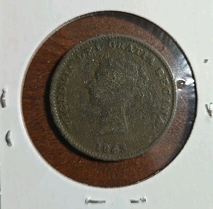 1843 NEW BRUNSWICK HALF PENNY