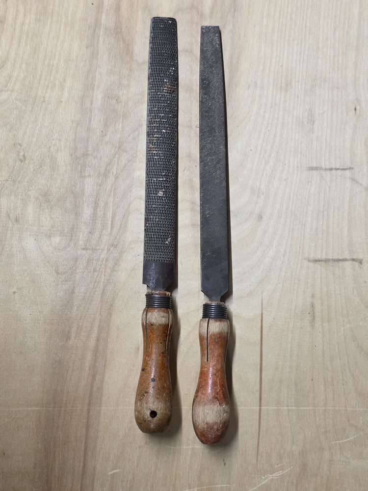 Vintage Flat & Half-Round File Set