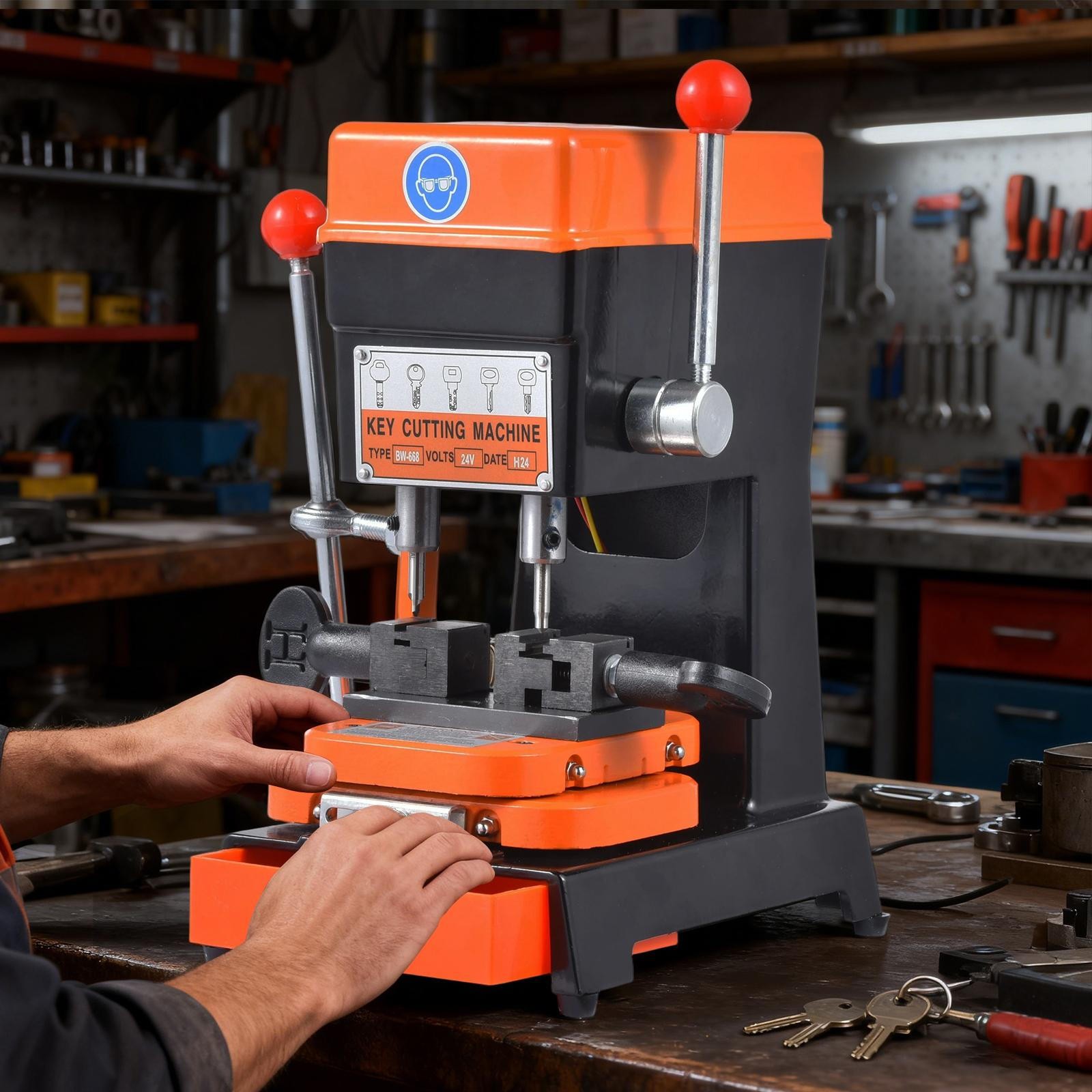 Vertical Key Cutting Machine Multifunction Key Duplicating Copier Locksmith Tool