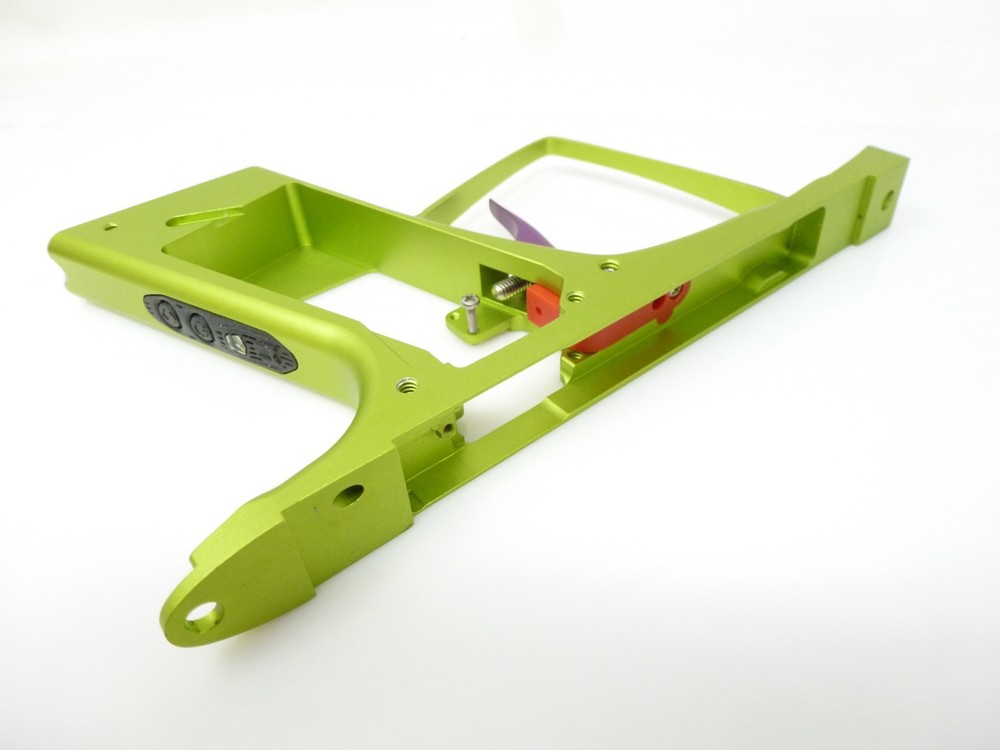 NEW MACDEV CLONE 5 / 5S TRIGGER FRAME w/ TRIGGER ON/OFF BUTTON PAD LIME GREEN