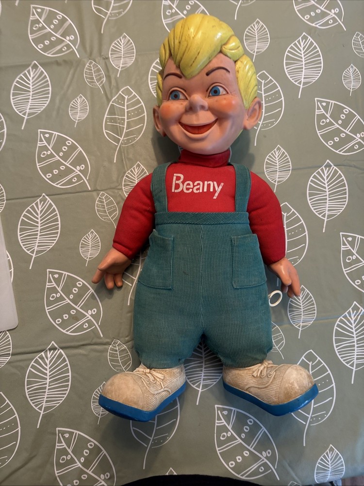 Vintage 1949 Mattel Beany & Cecil Pull String Talking Doll Toy Propeller WORKS!
