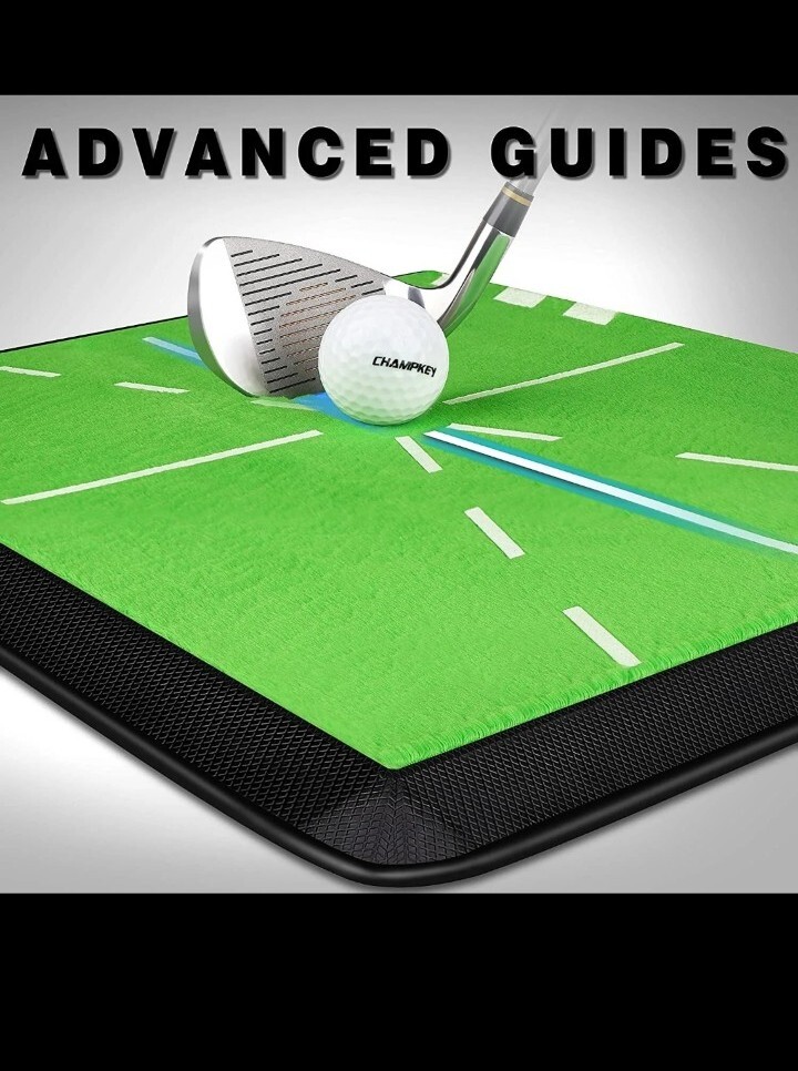 CHAMPKEY Premium Golf Impact Mat | Analysis Swing Path Golf Practice Mat