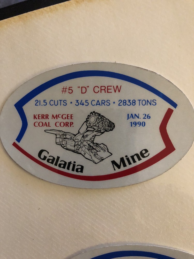 coal mining stickers nice older coal company