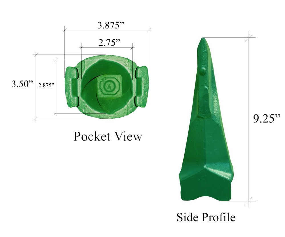 4 - Excavator, Loader Bucket Teeth & Pins - V29SYL