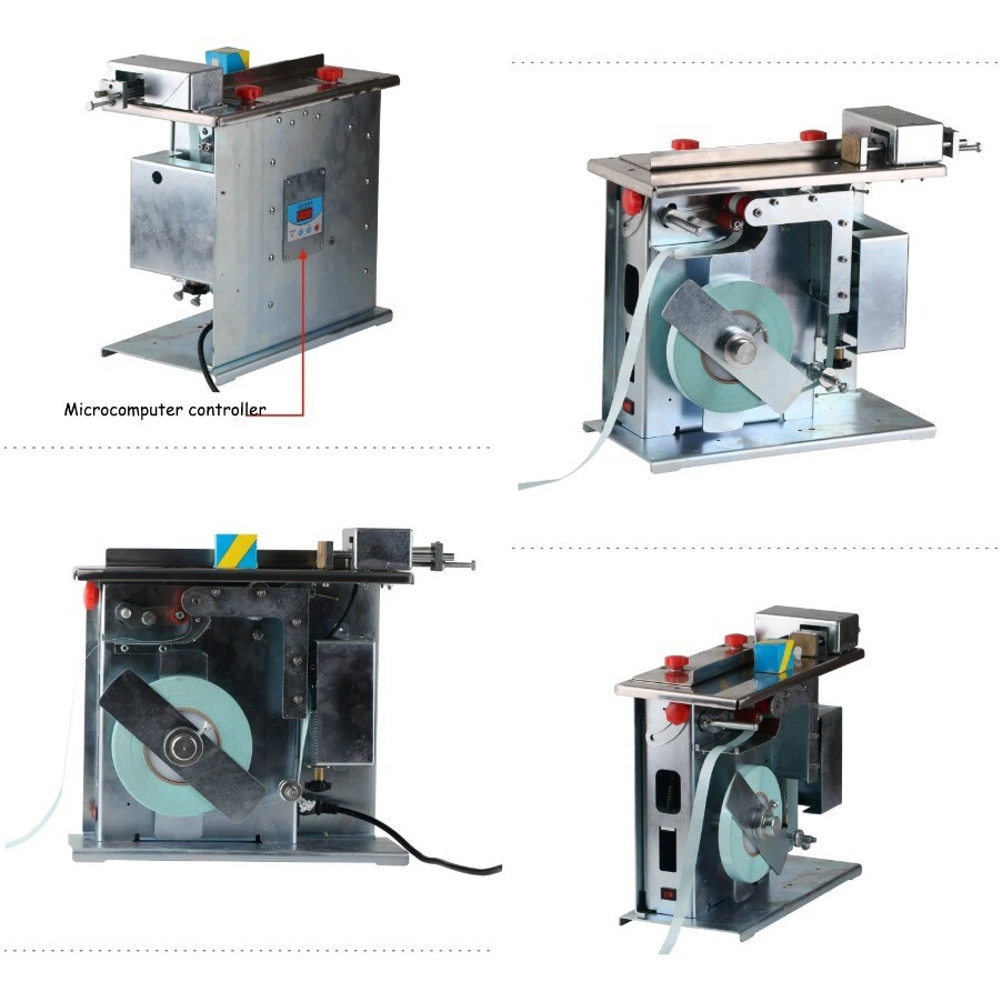 220V Semi-automatic Small Volume Rectangular Corner Seal Labeling Machine 90°