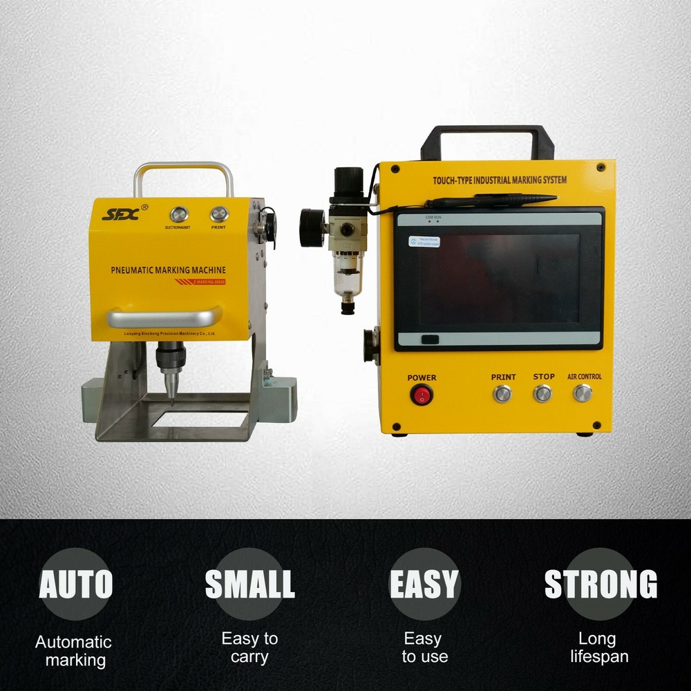 VIN Code Engraving Machine Portable Dot Peen Marking Engriving Machine 120*50mm