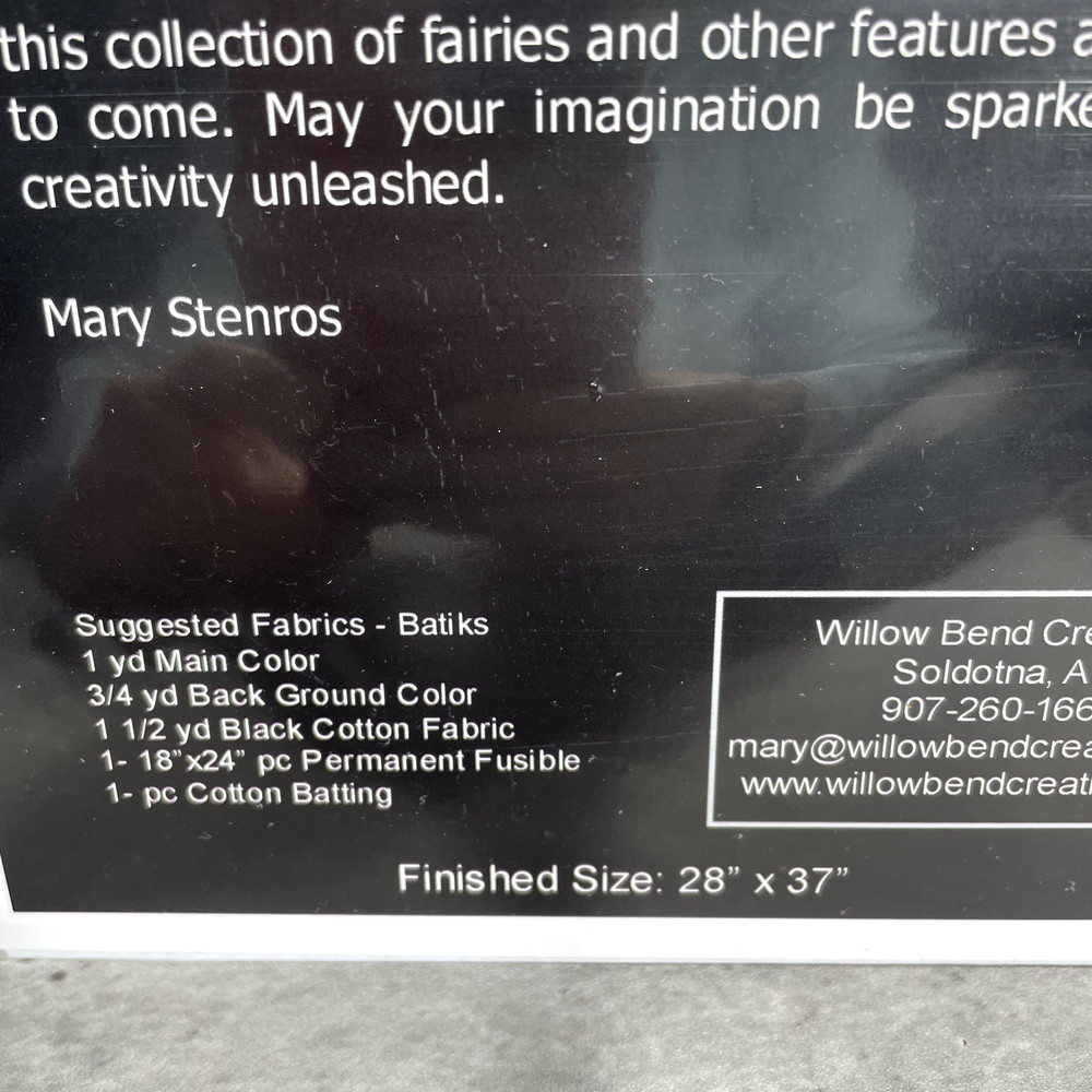 Fairies " Morghan " Quilt Pattern Plus Bonus Pattern Willow Bend Creations New