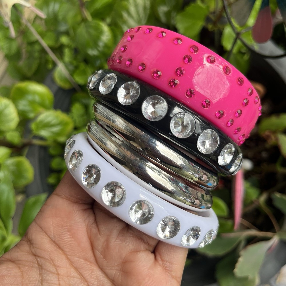 Y2K Avril Lavigne Core Emo Bangle Bracelet Set | Mcbling | Trashyy2k