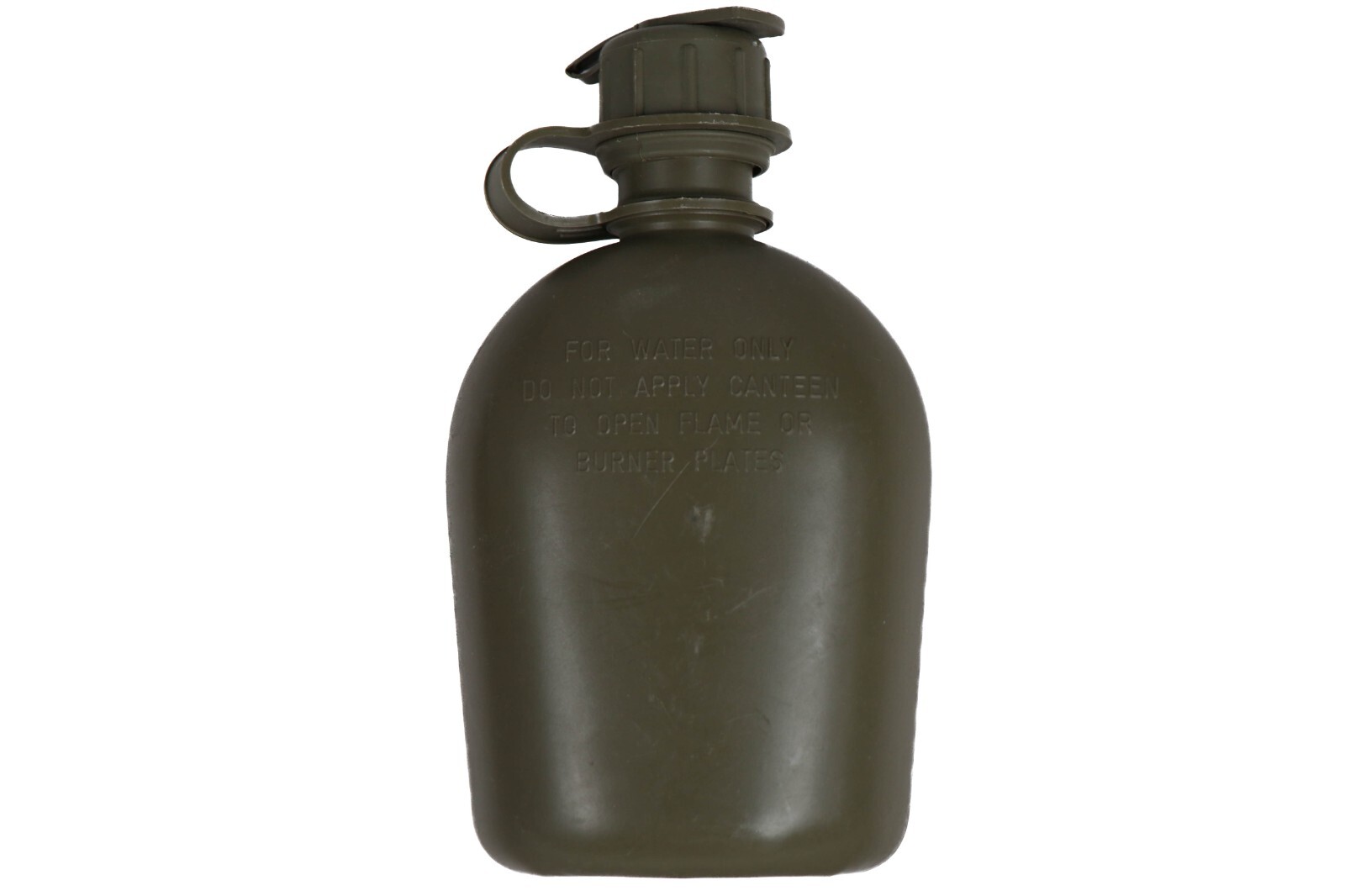 US Military 1 Quart Canteen OD Green Hard Plastic 1QT ALICE Cap Army Field Gear