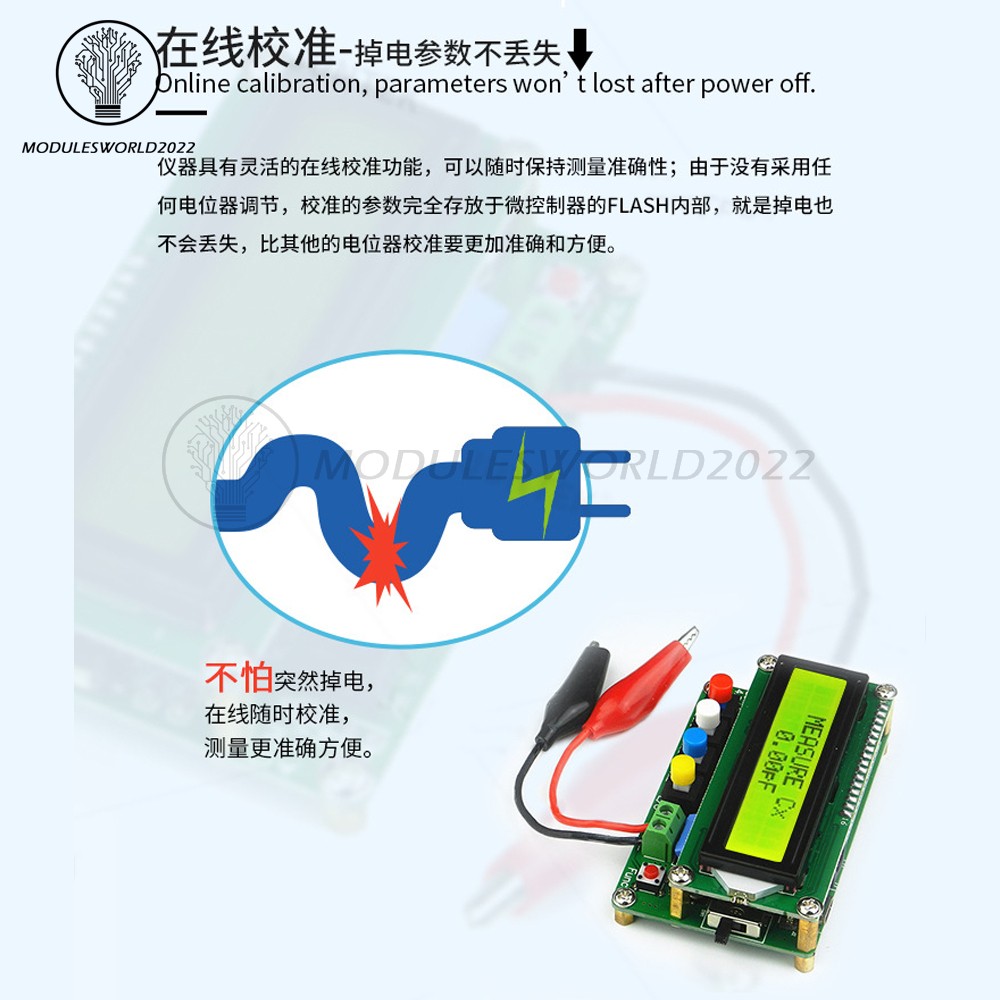 Digital LC100-A LCD High Precision Inductance Capacitance L/C Meter Tester