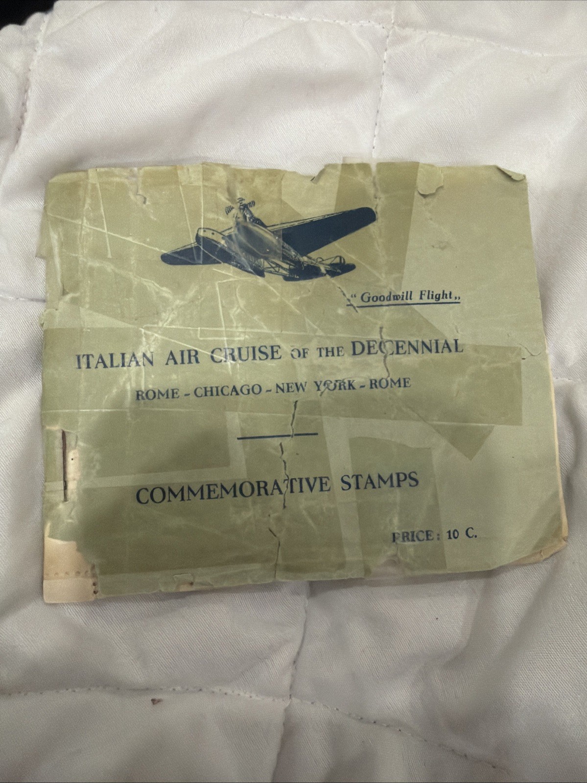 BALBO FLIGHT 1933 THE RARE ORIGINAL COMPLETE BOOKLET