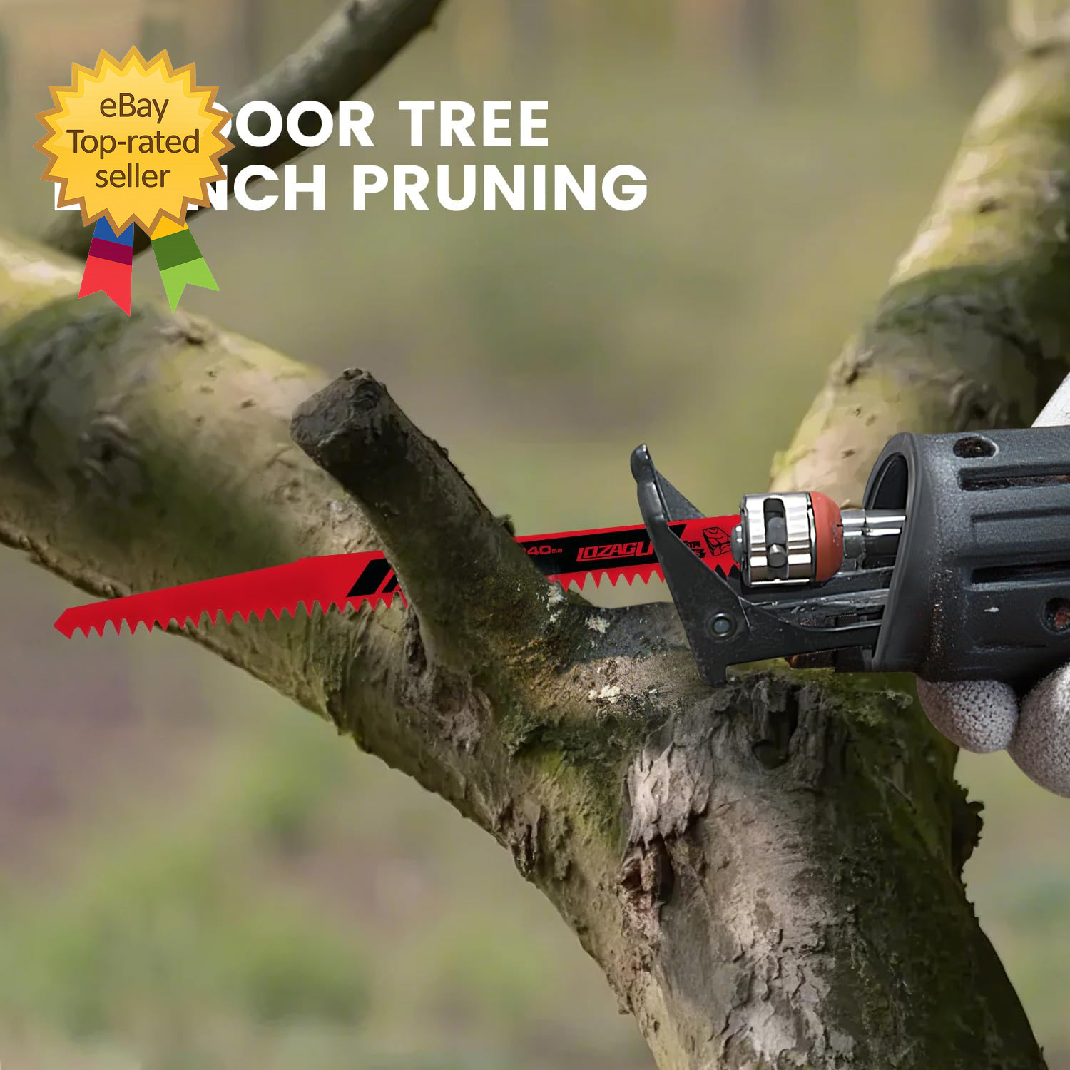 9-Inch Wood Pruning Reciprocating Saw Blades, 6-Piece, 5TPI Wood Saw Blades