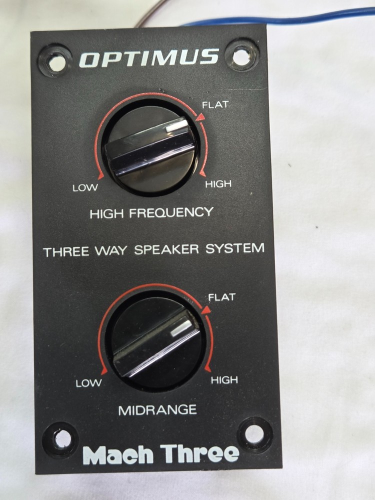 Optimus Mach Three Speaker L-Pad Control Panel Pair – Midrange & High Frequency