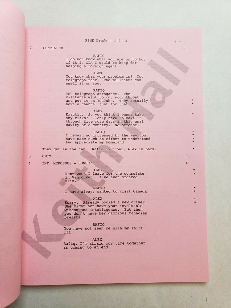 THE BRINK / Roberto Benabib 2014 Pilot Epsiode Script, JACK BLACK & TIM ROBBINS