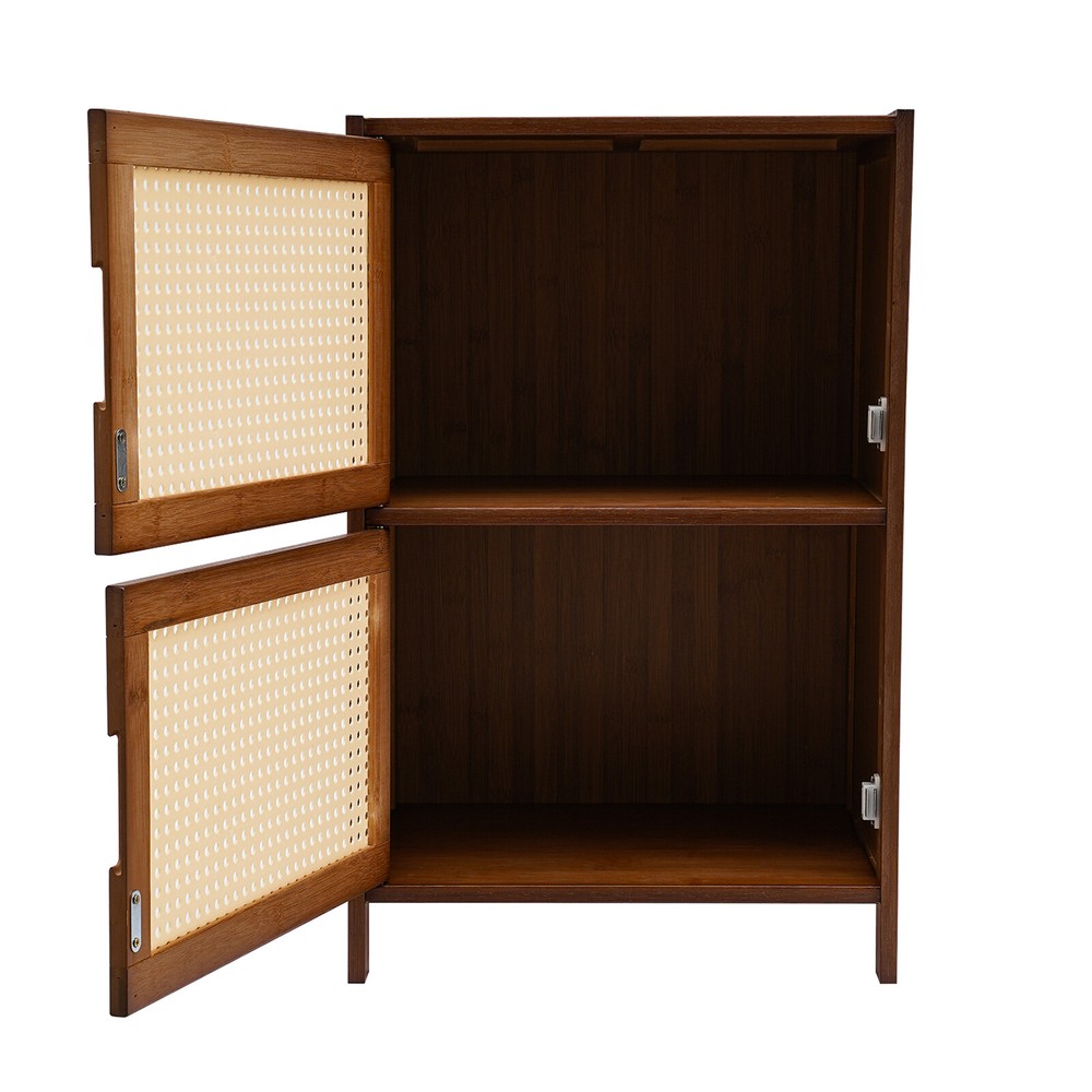 Modern Nightstand 2 Drawers End Side Table Bedside Table with Storage Cupboard