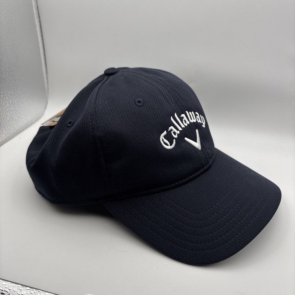 Callaway Golf Hat Navy Blue One Size Adjustable StrapBack Outdoor 100% Polyester