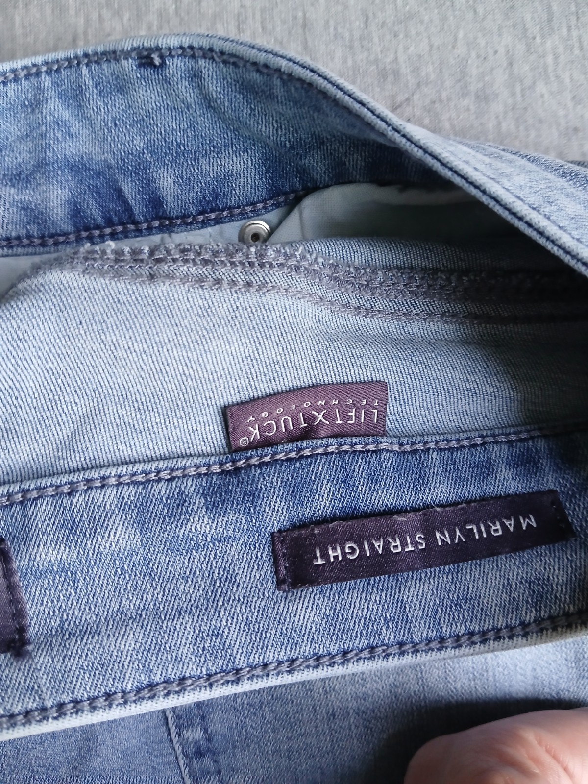 NYDJ Jeans 6 Marilyn Straight Lift Tuck High Rise Straight Stretch Slit Boho