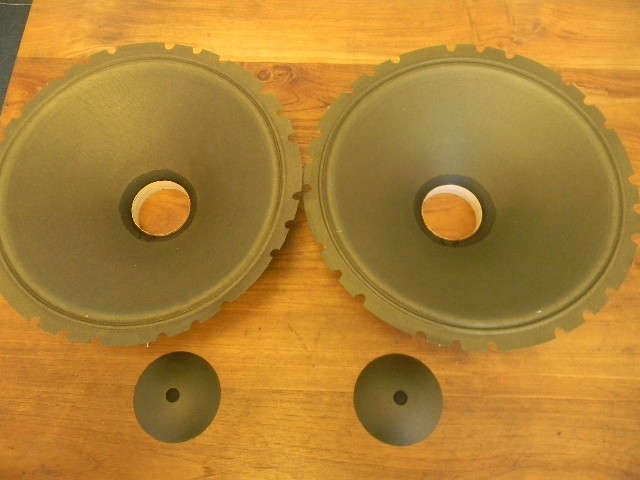 Altec 515,604,604b replacement Cone paper kit pair