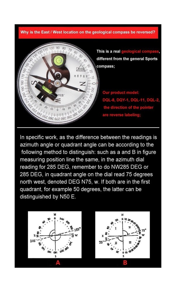 Harbin Geological Compass DQL-8