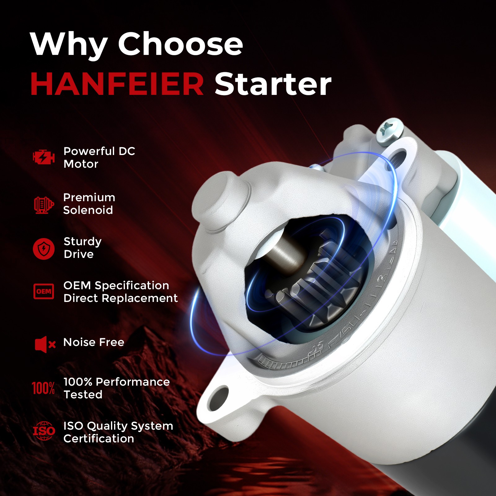 3267 Starter for Ford E-150 E-250 E-250 E-350 E-550 Super Duty 4.6 5.4L 3221