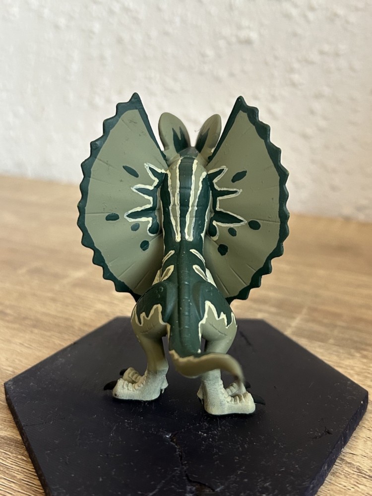 Chibi Dilophosaurus, 3d printed model painted, Jurassic Park