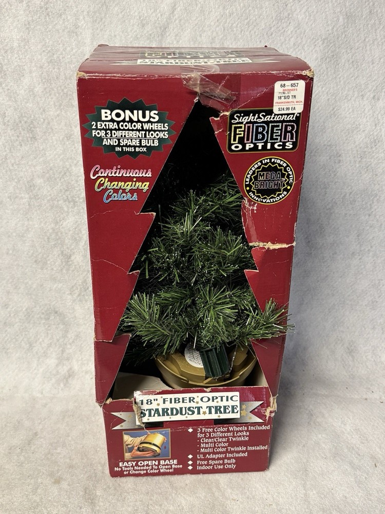 Sight Sational Stardust Fiber Optic Christmas Tree Set