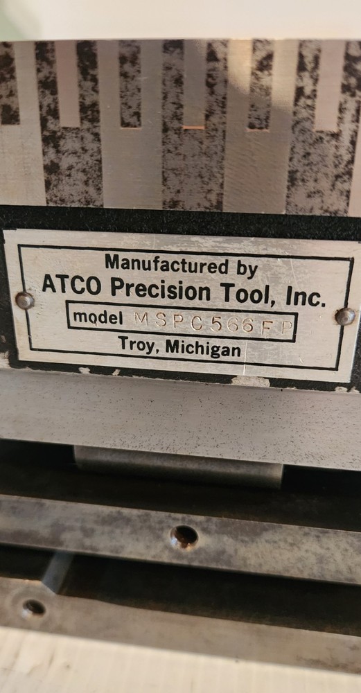 ATCO PRECISION TOOL MSPC566FP MAGNETIC SINE PLATE