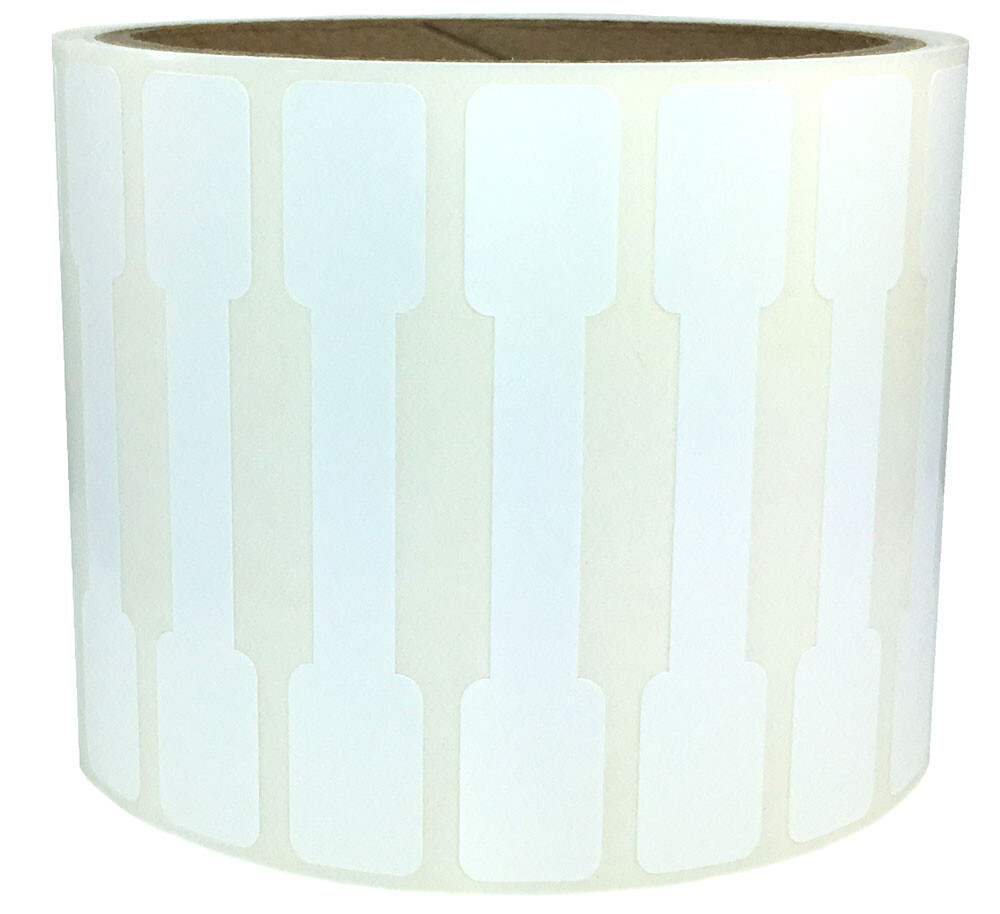 Blank Tamper Evident Labels | 2.75 x .5" Rectangle Special Shape | 500 on a Roll