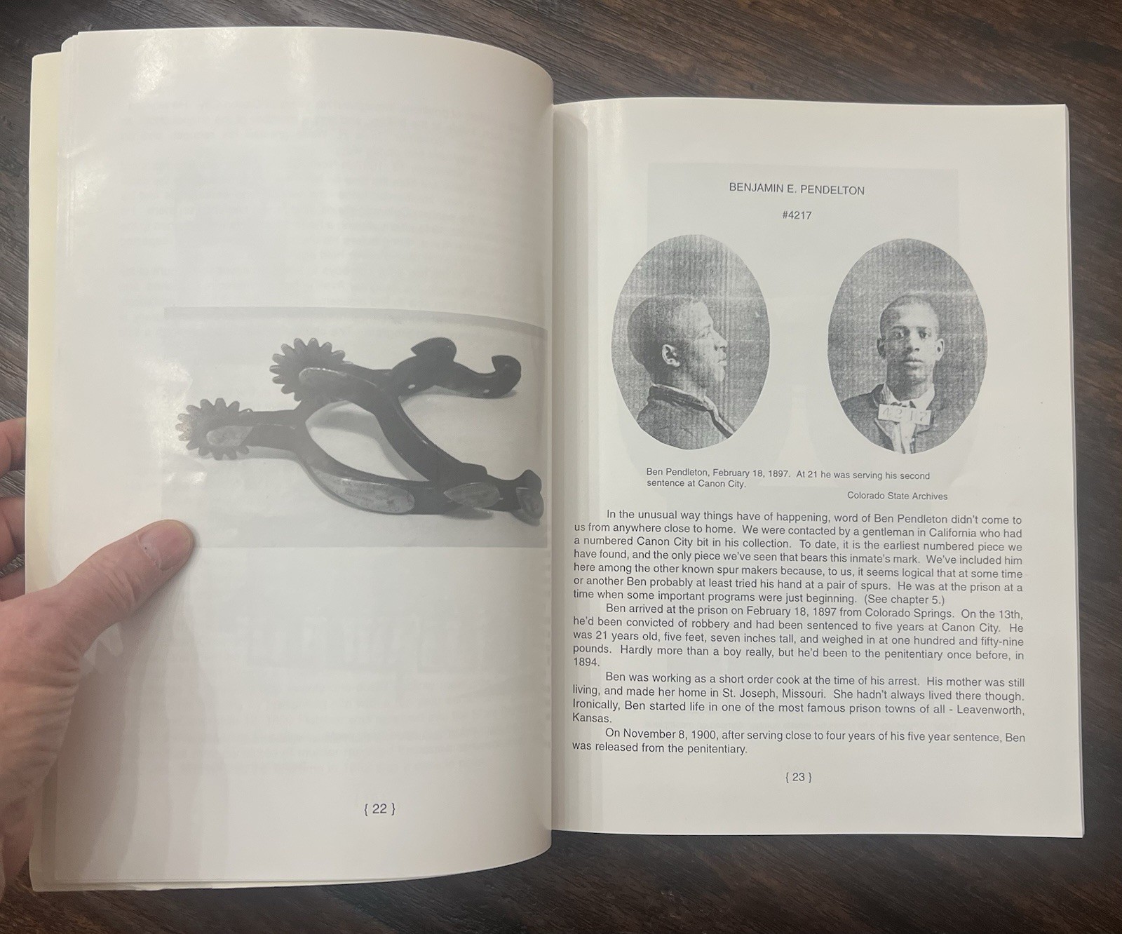 COLORADO PRISON SPURS & THE MEN WHO MADE THEM SIGNED LIMITED FIRST EDITION