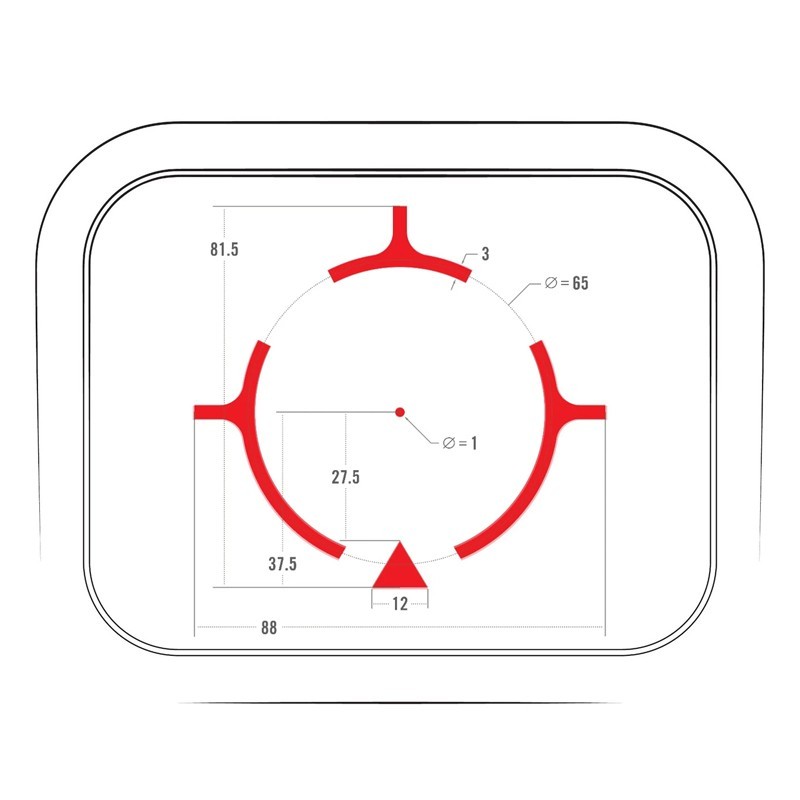 UH1 RDS Gen II Mira Holografica Red Dot Sight 68MOA Dot w/ V3XM Magnifier US