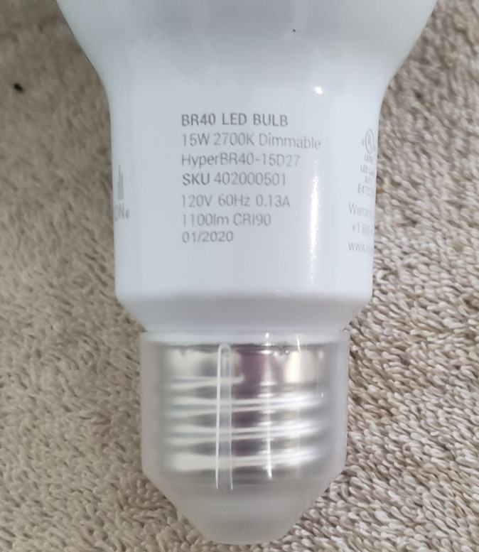 Hyperikon BR40-15D27 LED Bulb 15W, 2700k 6 pack