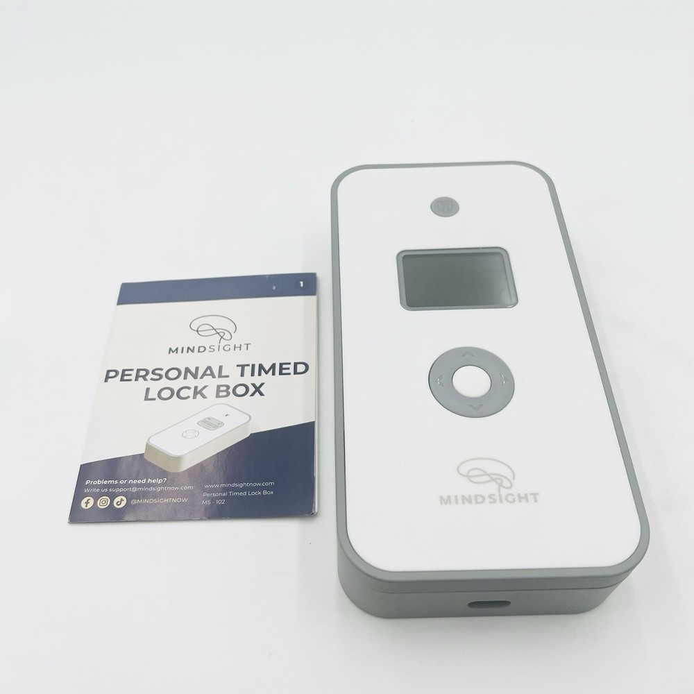 Mindsight Personal Timed Lock Box | Unplug from Phones & Other Distractions