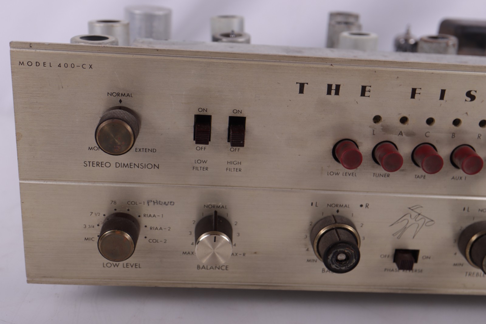 Fisher 400CX-2 Preamp==Nice Original for Restoration!