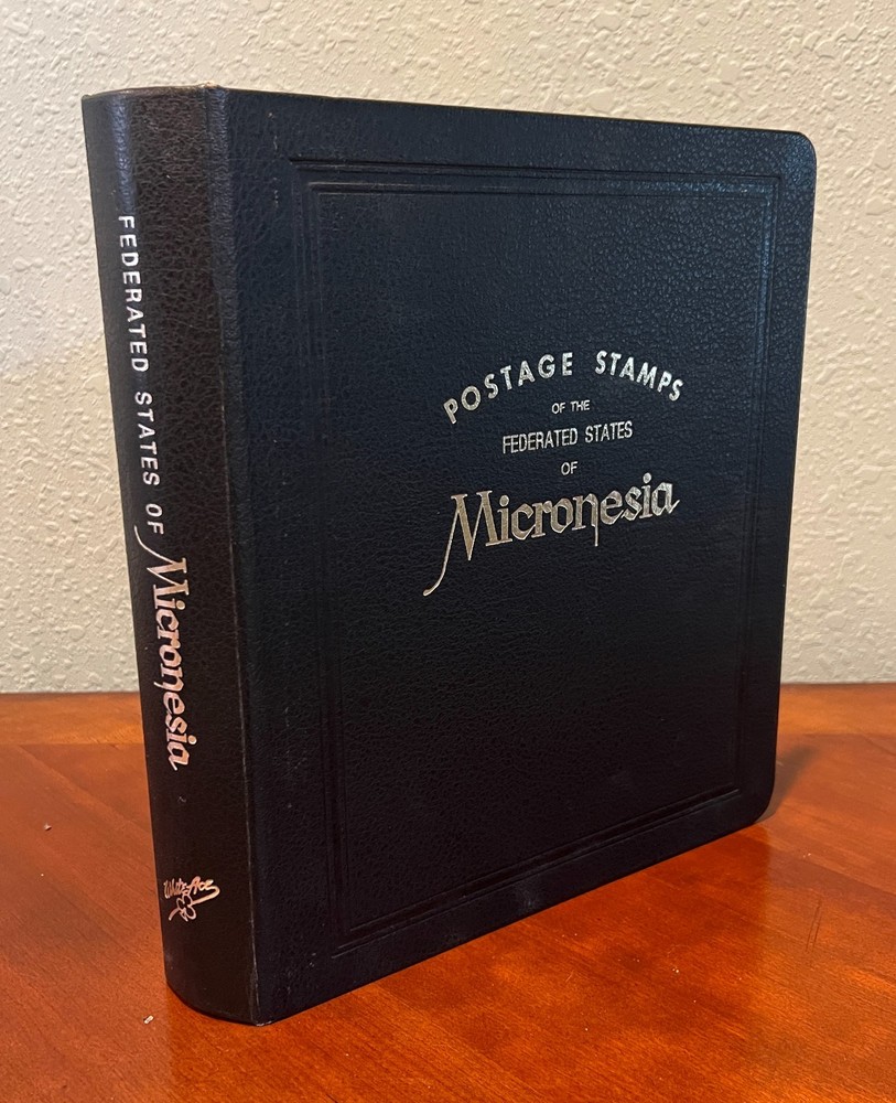 3 Ring White Ace Binder Federated States Micronesia for Stamp Collecting ZAYIX