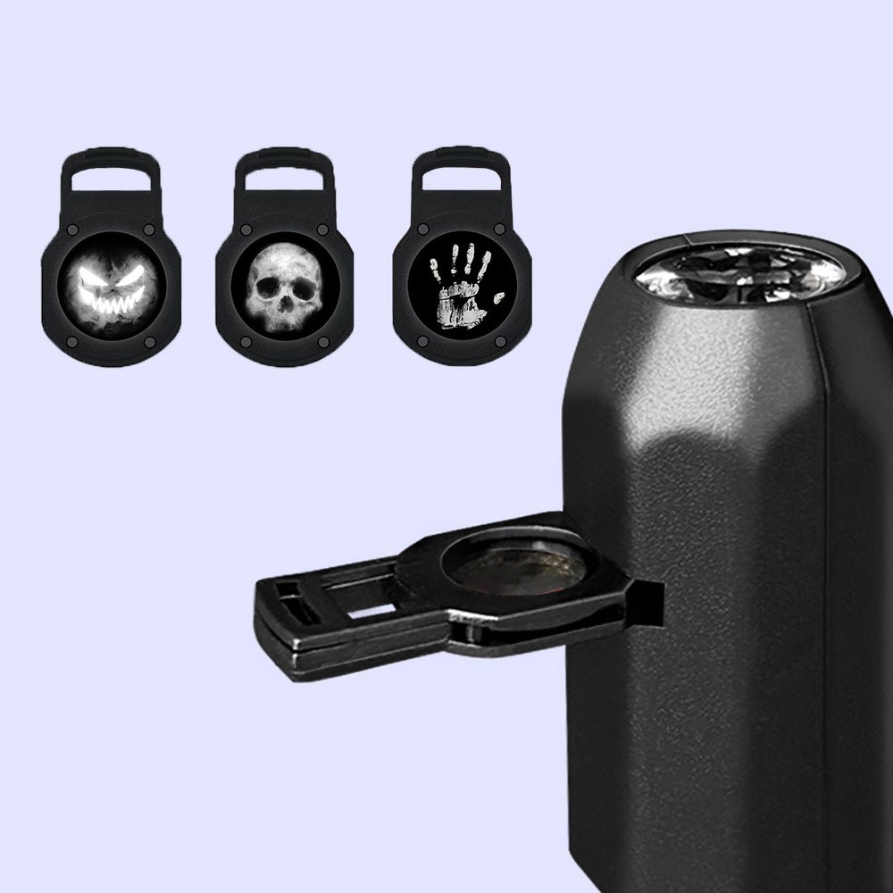 360° Rotatable Skull LED Night Light with Interchangeable Palm Prints & Faces TL