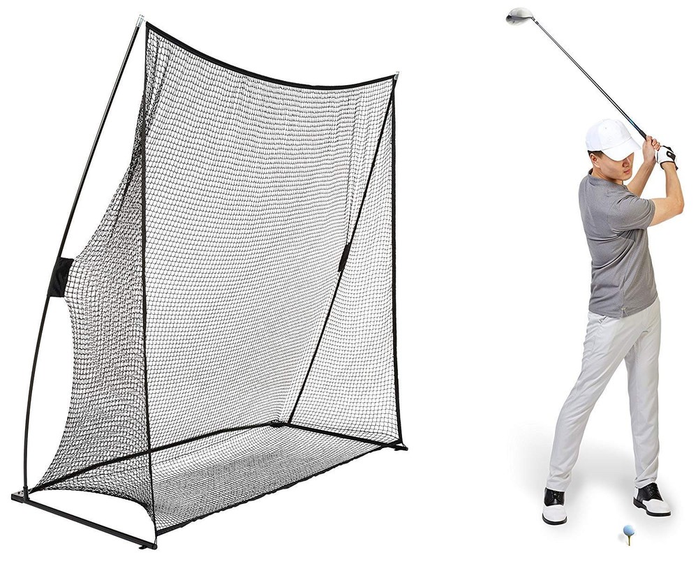 10x7ft Portable Golf Practice Hitting Net Indoor Personal Driving Range Training