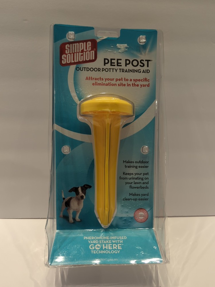Simple Solution Pee Post Pheromone Treated Yard Stake for Dogs Training, 13 in