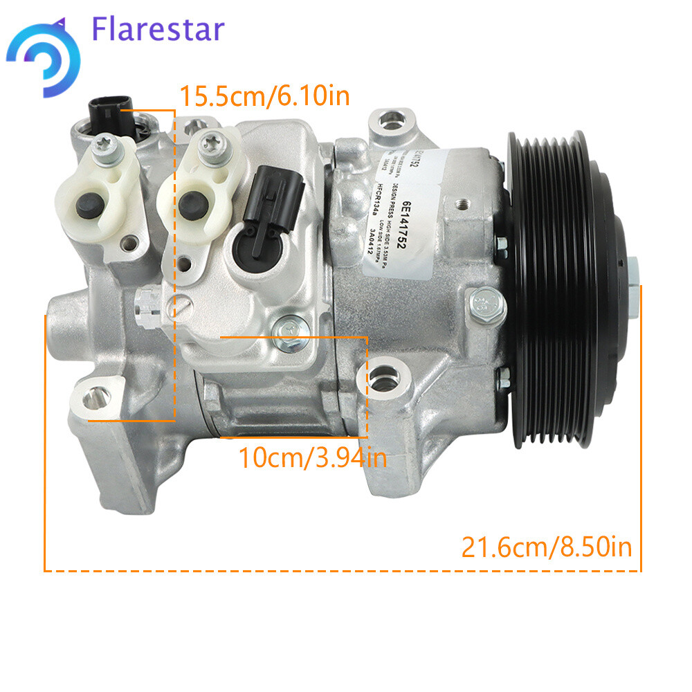 A/C Air Compressor For Toyota Corolla 1.8L 2011 2012-2014 447260-3373 Aluminum
